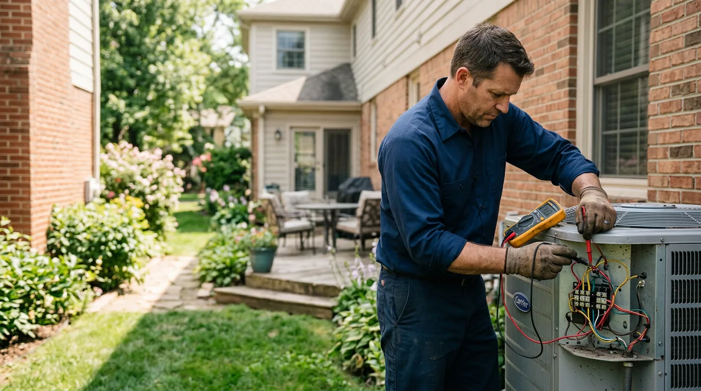 HVAC technician working near Mantee, MS